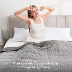 Wemore Weighted Blanket for Adults - 15 lbs Grey