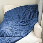 Reversible 10Lb Velvet Weighted Blanket - Blue