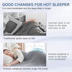 Guohaoi 15lbs Cooling Weighted Blanket for Adults