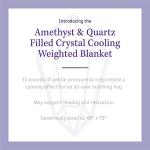 DREAMLAB Lavender Quartz Cooling Weighted Blanket