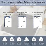 Guohaoi 15lbs Cooling Weighted Blanket for Adults