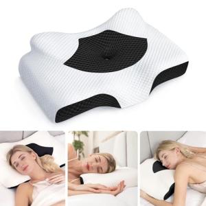 Neck Pain Relief Memory Foam Pillow with Cooling Case