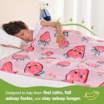 Sivio 5lb Cooling Weighted Blanket - Pink 36"x48