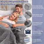 Reversible Queen Size Weighted Blanket with Carry Bag