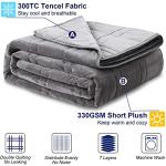 Reversible Queen Size Weighted Blanket with Carry Bag