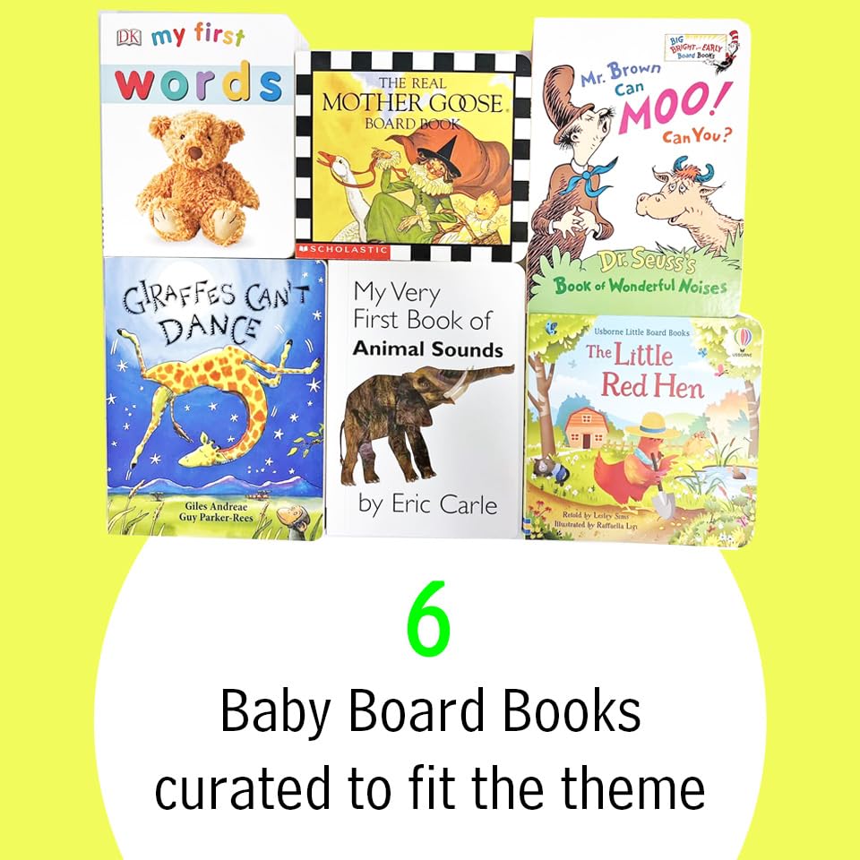 Gender Neutral Baby Gift Basket with Classic Books
