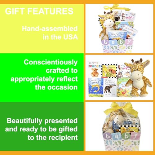 Gender Neutral Baby Gift Basket with Classic Books