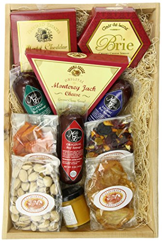 Delicious Deluxe Meat and Cheese Gift Basket