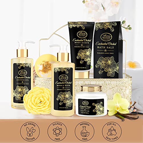 Enchanted Orchid Spa Gift Basket Set