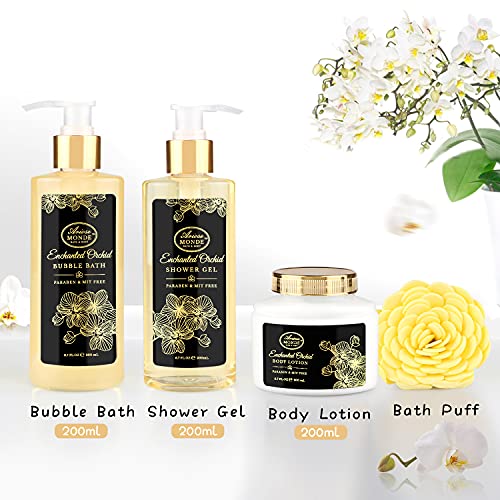 Enchanted Orchid Spa Gift Basket Set