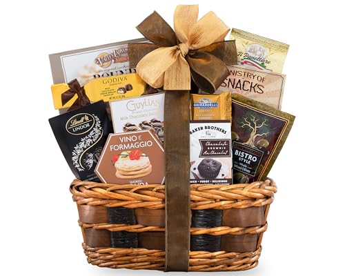 Bon Appetit Gourmet Gift Basket with Wine