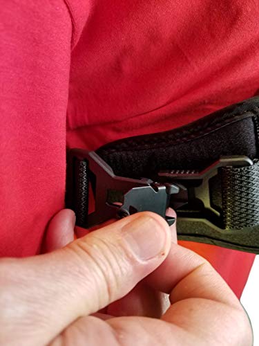 Wheelchair Chest Strap with Limit-Less Magnetic Self Engaging Buckles (with Back Hardware)