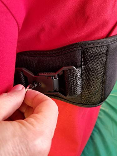Wheelchair Chest Strap with Limit-Less Magnetic Self Engaging Buckles (with Back Hardware)
