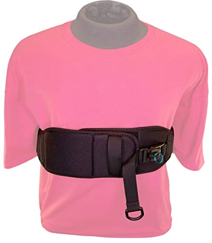 Wheelchair Overlapping 4" Chest Strap with Limit-Less Magnetic Self Engaging Buckles (with Back Mount Hardware)