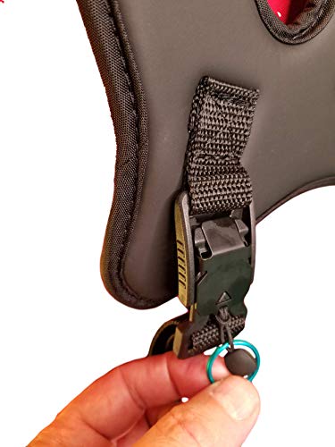 Wheelchair Male Chest Harness with Limit-Less Magnetic Self Engaging Buckles