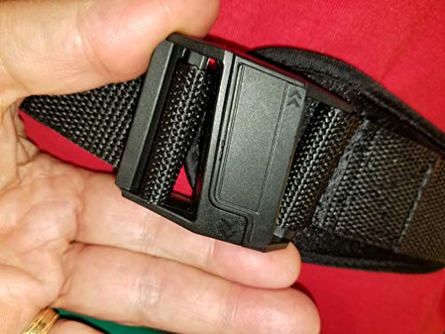 Wheelchair Single Pull Seat Belt with Limit-Less 1.5" Magnetic Sliding Self Engaging Buckles (with Back Mount Hardware) (No Pads, XL Straps)