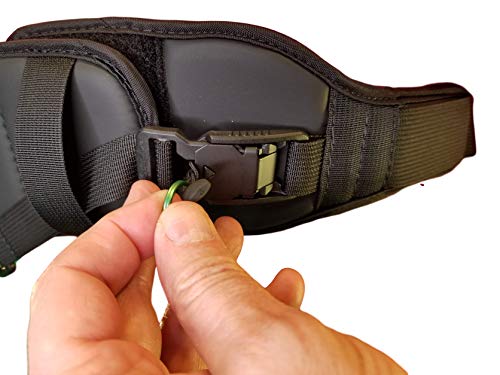 Wheelchair Overlapping 4" Chest Strap with Limit-Less Magnetic Self Engaging Buckles (No Back Hardware)