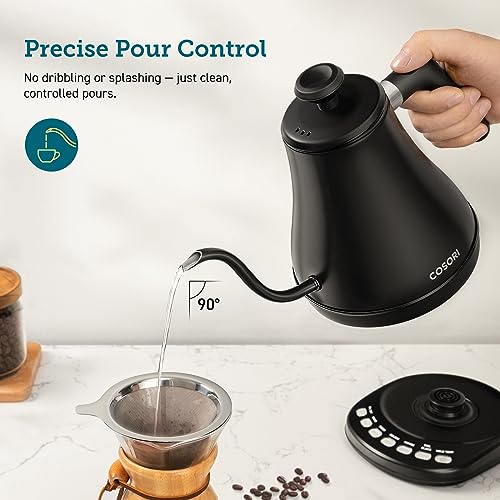 COSORI Gooseneck Kettle with 5 Variable Settings