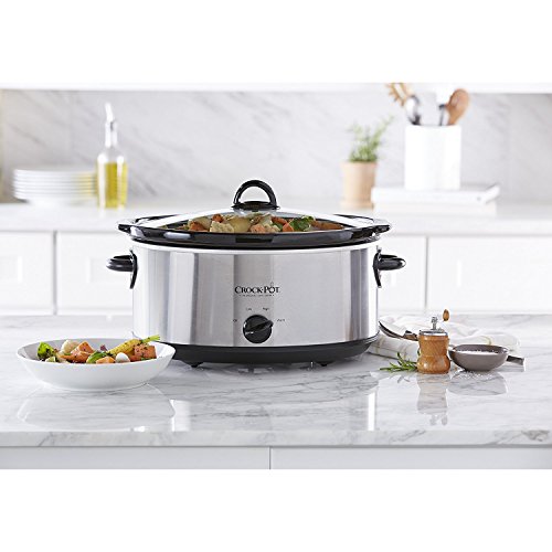 7-Qt Stainless Steel Oval Slow Cooker