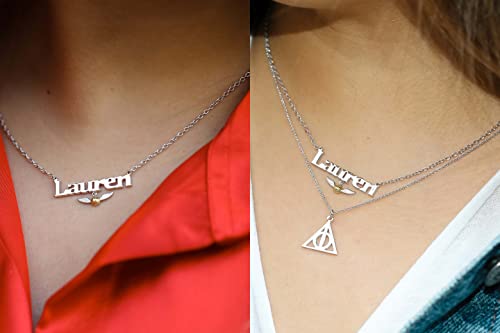 Personalized Sterling Silver Harry Potter Name Necklace