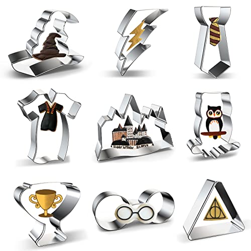 Harry Potter Cookie Cutters Set 9-Piece for Halloween