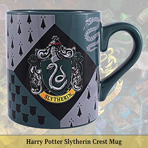 Slytherin House Crest Ceramic Mug - 14 oz