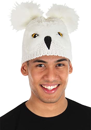 Harry Potter Hedwig Knit Beanie Hat - Standard White