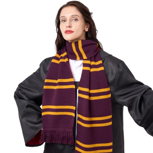 Harry Potter Striped Scarf: Halloween Cosplay Costume Accessory