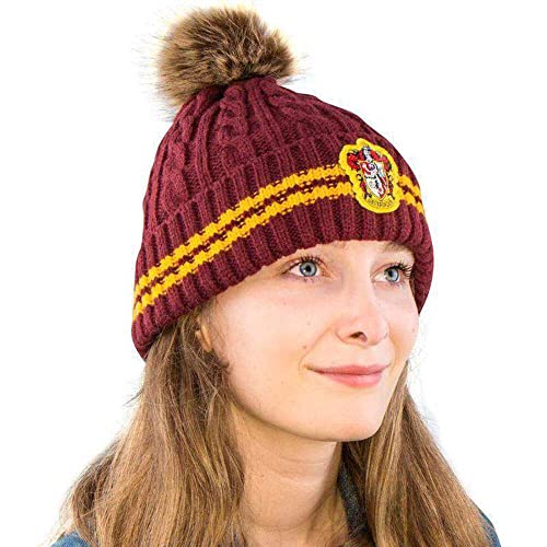 Harry Potter Gryffindor Pom Pom Beanie