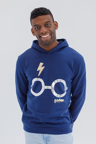 Harry Potter Boys Blue Fleece Hoodie - Size 14-16