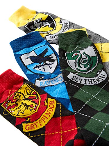 Harry Potter House Crests Argyle Knee High Socks