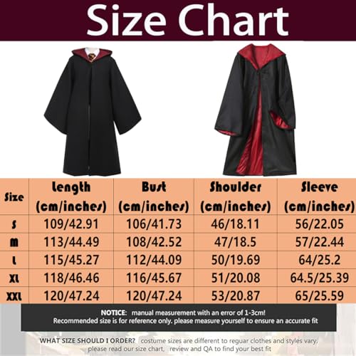 Harry Potter Hooded Robes with Scarf and Wand