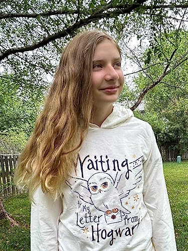Harry Potter Hedwig Hoodie, Off-White, Little Girls 7-8