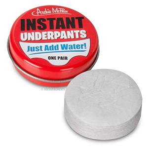 Archie McPhee Instant Underpants - Just Add Water