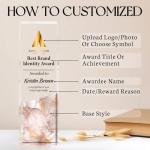 Personalized Acrylic Trophy Award with Logo