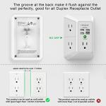 5-Outlet Surge Protector with 4 USB Ports