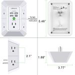5-Outlet Surge Protector with 4 USB Ports