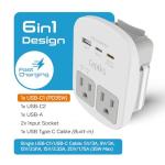 Universal Travel Adapter Kit with USB Ports