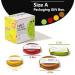 SOOPLEU Set of 4 Reusable Food Savers