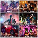 Gesture-Sensing LED Face Mask for Costume Fun