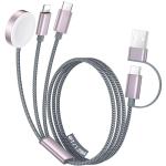 Temdan 3-in-1 USB-C Charging Cable for Travel