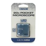 Carson MicroMini 20x Pocket Microscope with Flashlight