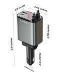 LISEN 69W Retractable USB C Car Charger