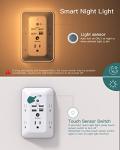 5-Outlet Surge Protector with USB Ports & Night Light