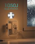 5-Outlet Surge Protector with USB Ports & Night Light