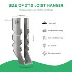 Sturdy 14-Gauge Joist Hangers for Decks - 12 Pack