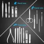 18-Piece Stainless Steel Nail Clippers Set