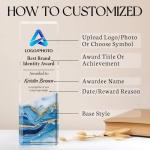 Personalized Acrylic Trophy Award with Logo