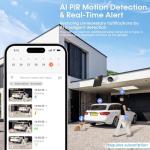 AMTIFO Wireless Home Security Camera with AI