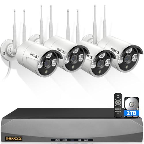 OOSSXX 8-Channel HD Wireless Security Camera System